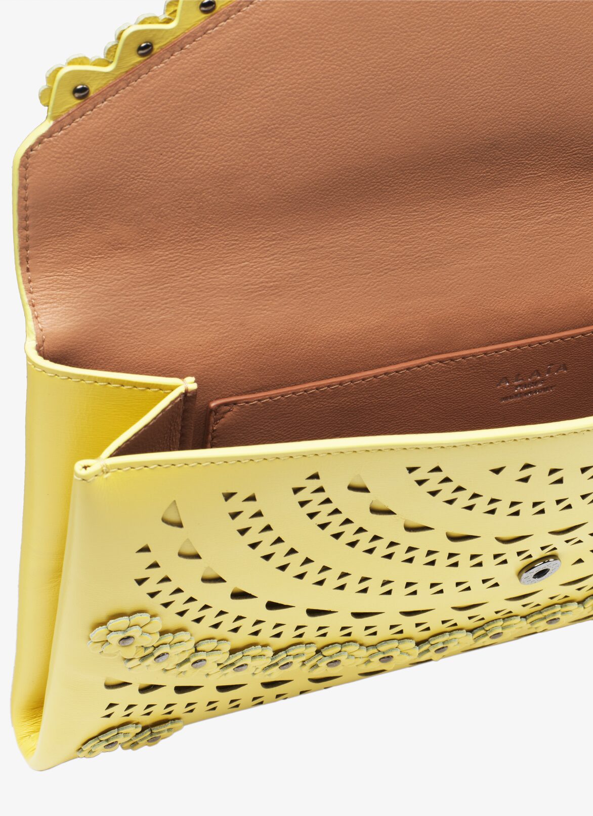 BAG CUIR LUX NEW VIENNE FLEUR TOPAZE ALAÏA GOLDTOPAS BAG CUIR LUX NEW VIENNE FLEUR TOPAZE